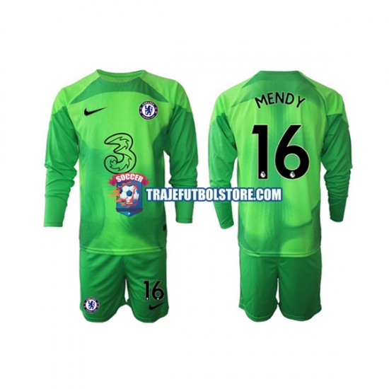 Camiseta 3ª Chelsea Edouard Mendy 16 Portero Niño 2022-2023 ML