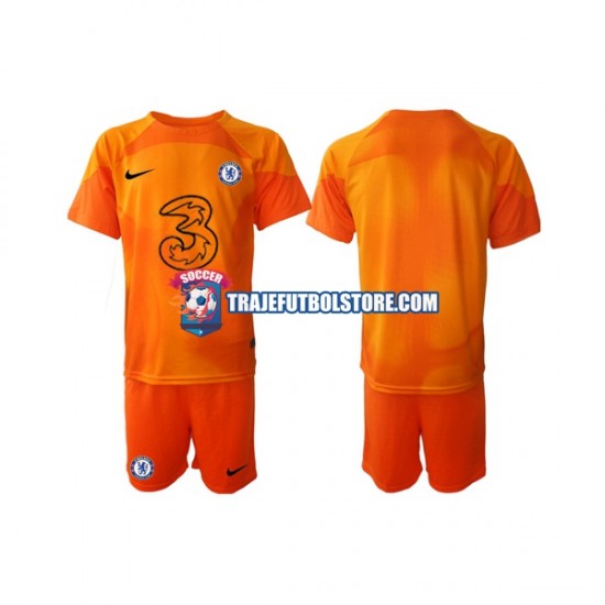 Camiseta 1ª Chelsea Portero Niño 2022-2023 Manga Corta