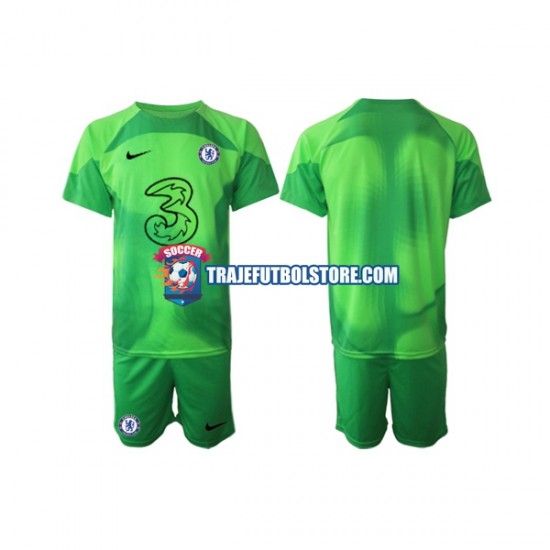 Camiseta 3ª Chelsea Portero Niño 2022-2023 Manga Corta