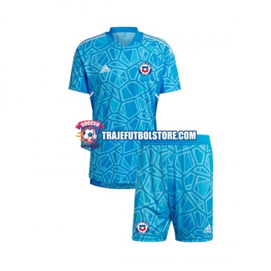 Camiseta 1ª Chile Portero Niño 2022 Manga Corta
