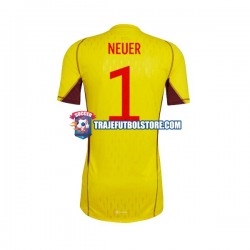 Camiseta 2ª Alemania Manuel Neuer 1 Portero Hombre Copa Mundial 2022 Manga Corta