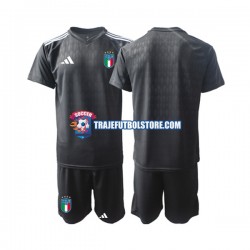 Camiseta 2ª Italia Portero Niño 2023 Manga Corta