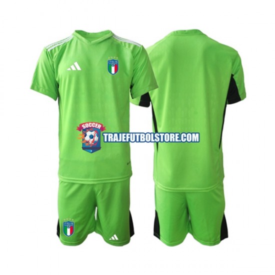 Camiseta 1ª Italia Portero Niño 2023 Manga Corta