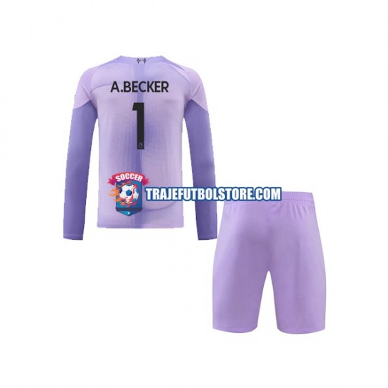 Camiseta 1ª Liverpool A.Becker 1 Portero Niño 2022-2023 ML