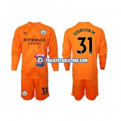 Camiseta 3ª Manchester City Ederson M 31 Portero Niño 2022-2023 ML