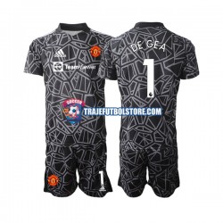 Camiseta 2ª Manchester United DE GEA 1 Portero Niño 2022-2023 Manga Corta