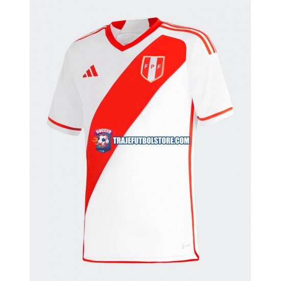Camiseta 1ª Perú Hombre 2023 Manga Corta