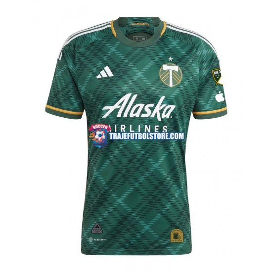 Camiseta 1ª Portland Timbers Hombre 2023-2024 Manga Corta