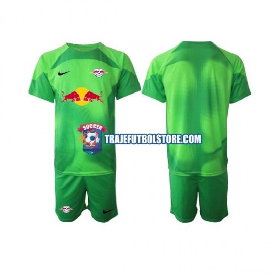 Camiseta 2ª RB Leipzig Portero Niño 2022-2023 Manga Corta