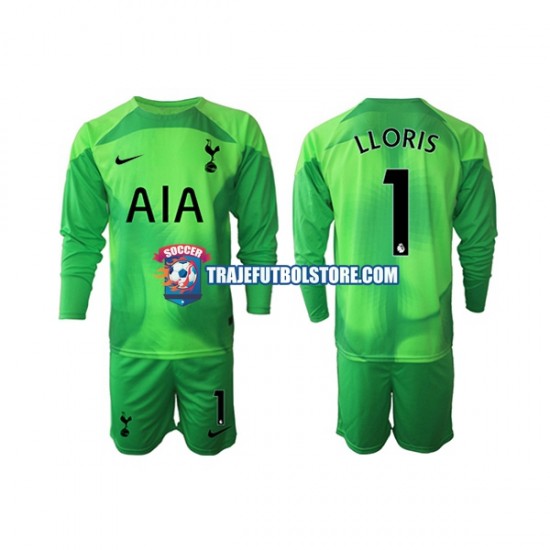 Camiseta 2ª Tottenham Hotspur Hugo Lloris 1 Portero Niño 2022-2023 ML