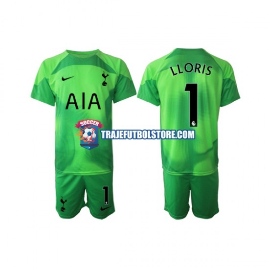 Camiseta 2ª Tottenham Hotspur Hugo Lloris 1 Portero Niño 2022-2023 Manga Corta