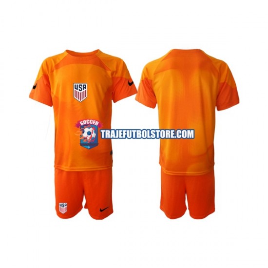 Camiseta 1ª Estados Unidos Portero Niño Copa Mundial 2022 Manga Corta