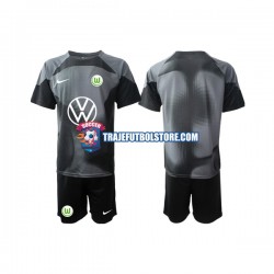Camiseta 1ª VfL Wolfsburg Portero Niño 2022-2023 Manga Corta