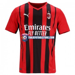 Camiseta 1ª AC Milan Hombre 2021-2022 Manga Corta