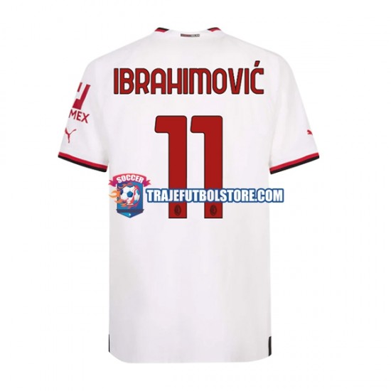 Camiseta 2ª AC Milan Ibrahimović 11 Hombre 2022-2023 Manga Corta