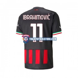 Camiseta 1ª AC Milan Ibrahimović 11 Hombre 2022-2023 Manga Corta