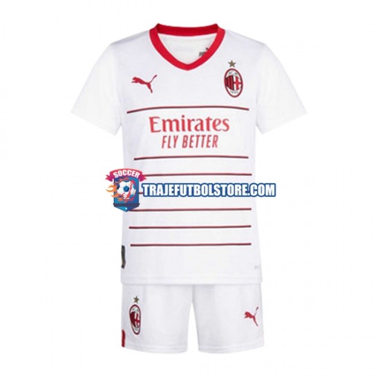Camiseta 2ª AC Milan Niño 2022-2023 Manga Corta