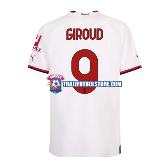 Camiseta 2ª AC Milan Olivier Giroud 9 Hombre 2022-2023 Manga Corta