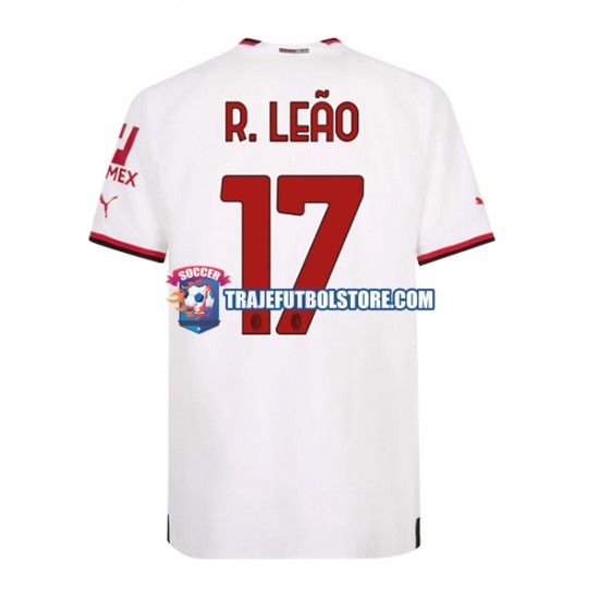 Camiseta 2ª AC Milan Rafael Leao 17 Hombre 2022-2023 Manga Corta