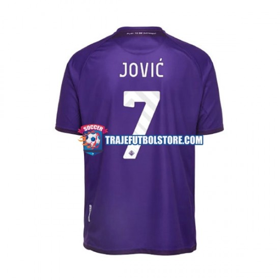 Camiseta 1ª ACF Fiorentina Jovic 7 Hombre 2022-2023 Manga Corta
