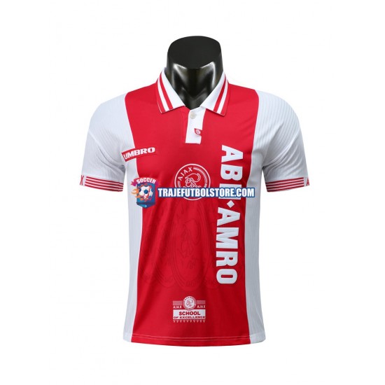 Camiseta 1ª AFC Ajax Retro Hombre 1997-1998 Manga Corta