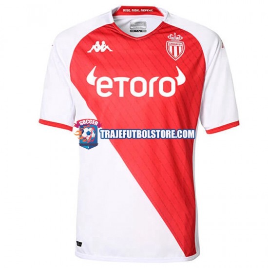 Camiseta 1ª AS Monaco Hombre 2022-2023 Manga Corta