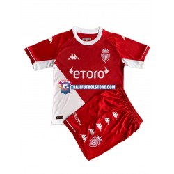 Camiseta 1ª AS Monaco Niño 2021-2022 Manga Corta