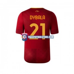 Camiseta 1ª AS Roma Dybala 21 Hombre 2022-2023 Manga Corta