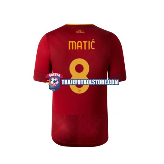 Camiseta 1ª AS Roma Matic 8 Hombre 2022-2023 Manga Corta