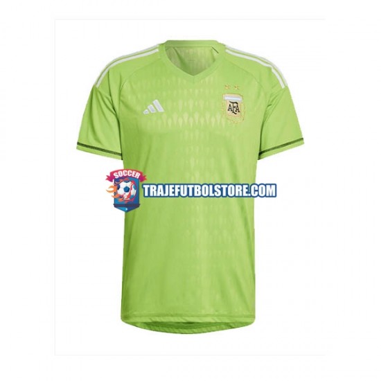 Camiseta 2ª Argentina Portero Hombre Copa Mundial 2022 Manga Corta