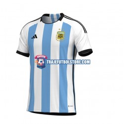 Camiseta 1ª Argentina Hombre Copa Mundial 2022 Manga Corta