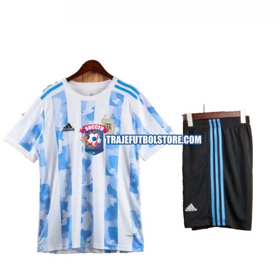 Camiseta 1ª Argentina 2021 Niño Manga Corta