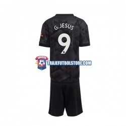 Camiseta 2ª Arsenal Gabriel Jesus 9 Niño 2022-2023 Manga Corta