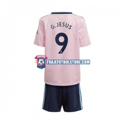 Camiseta 3ª Arsenal Gabriel Jesus 9 Niño 2022-2023 Manga Corta