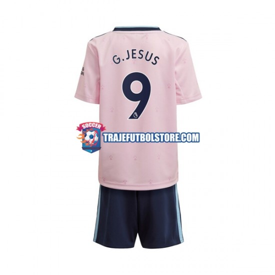 Camiseta 3ª Arsenal Gabriel Jesus 9 Niño 2022-2023 Manga Corta