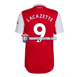 Camiseta 1ª Arsenal Lacazette 9 Hombre 2022-2023 Manga Corta