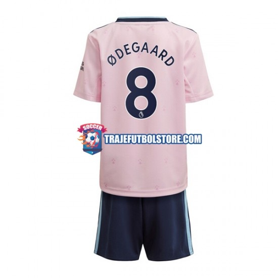 Camiseta 3ª Arsenal Odegaard 8 Niño 2022-2023 Manga Corta
