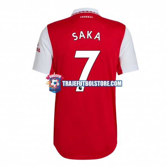Camiseta 1ª Arsenal Saka 7 Hombre 2022-2023 Manga Corta