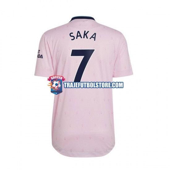 Camiseta 3ª Arsenal Saka 7 Hombre 2022-2023 Manga Corta