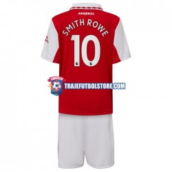 Camiseta 1ª Arsenal Smith Rowe 10 Niño 2022-2023 Manga Corta