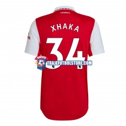 Camiseta 1ª Arsenal Xhaka 34 Hombre 2022-2023 Manga Corta