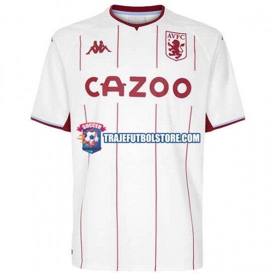 Camiseta 2ª Aston Villa Hombre 2021-2022 Manga Corta