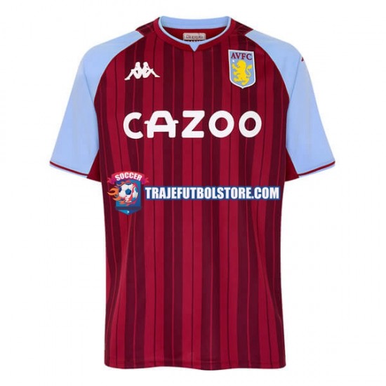 Camiseta 1ª Aston Villa Hombre 2021-2022 Manga Corta