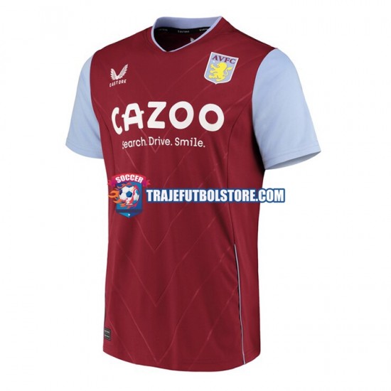 Camiseta 1ª Aston Villa Hombre 2022-2023 Manga Corta