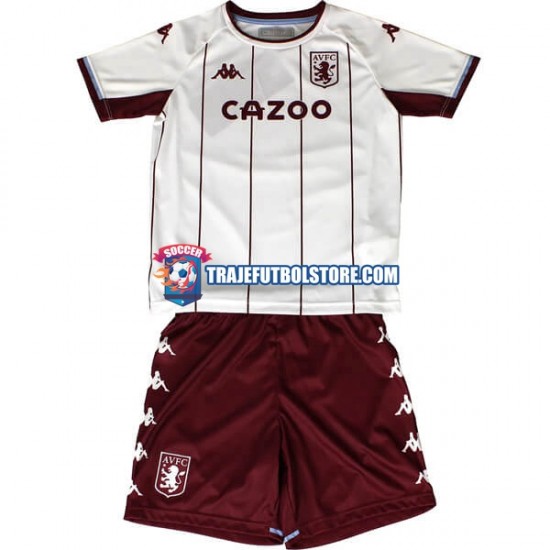 Camiseta 2ª Aston Villa Niño 2021-2022 Manga Corta