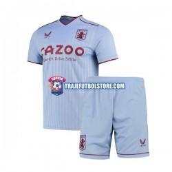 Camiseta 2ª Aston Villa Niño 2022-2023 Manga Corta