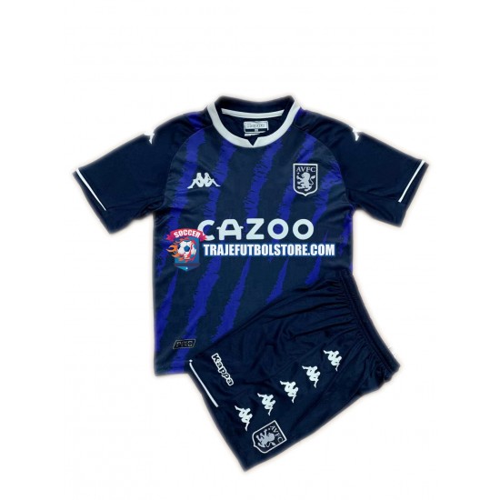 Camiseta 3ª Aston Villa Niño 2021-2022 Manga Corta