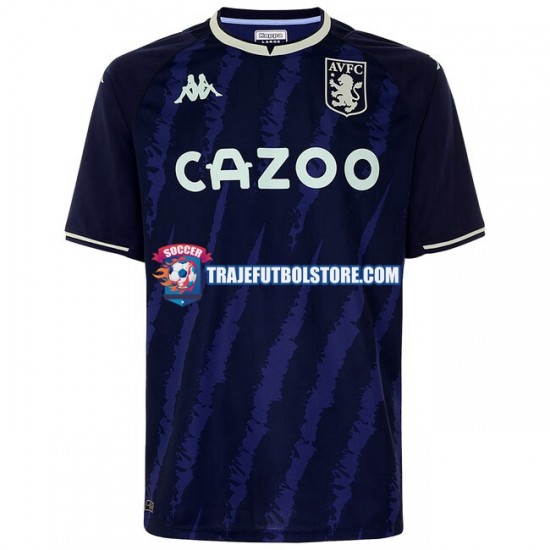 Camiseta 3ª Aston Villa Hombre 2021-2022 Manga Corta