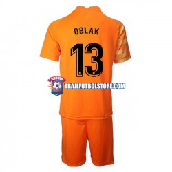 Camiseta 1ª Atlético Madrid Jan Oblak 13 Portero Niño 2021-2022 Manga Corta