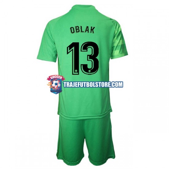 Camiseta 3ª Atlético Madrid Jan Oblak 13 Portero Niño 2021-2022 Manga Corta